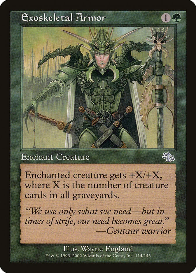 Exoskeletal Armor (Judgment) - Magic: The Gathering in TCG Land