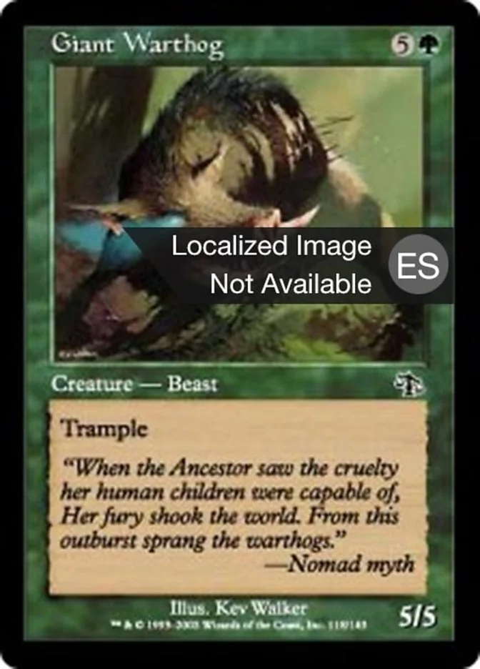 Facoquero gigante (Judgment) - Magic: The Gathering in TCG Land