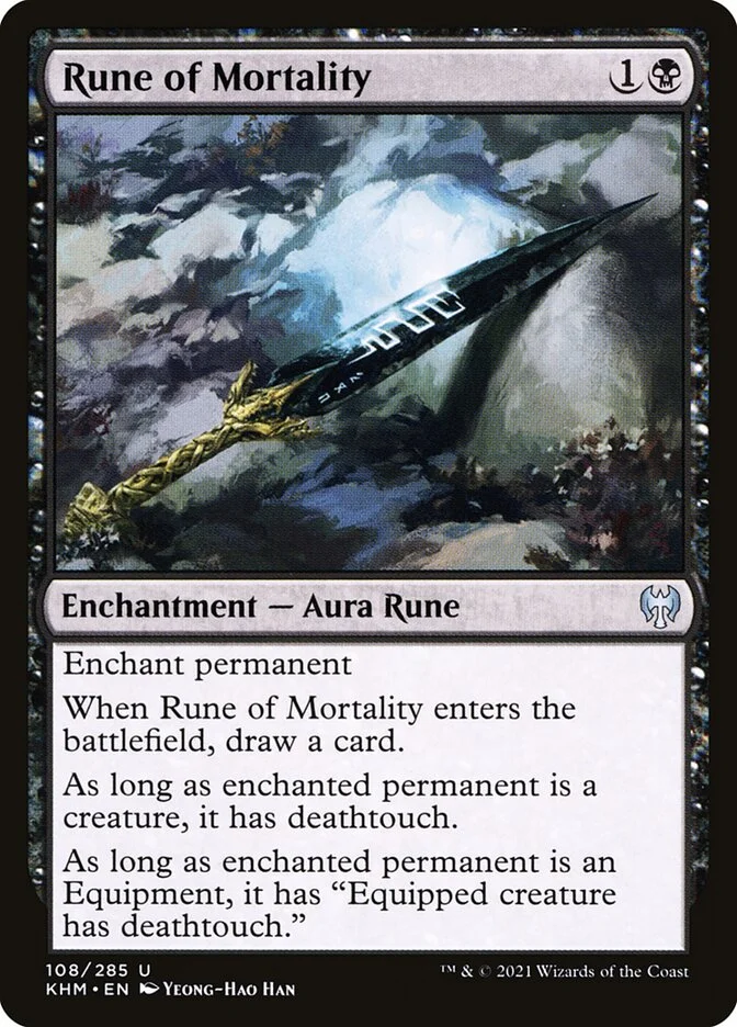 Rune of Mortality (Kaldheim) - Magic: The Gathering in TCG Land