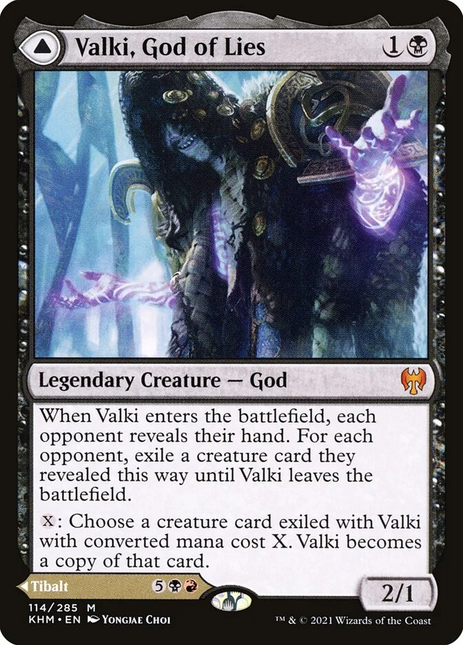 Valki, God of Lies (Kaldheim) - Magic: The Gathering in TCG Land