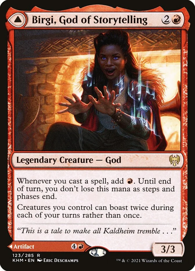 Birgi, God of Storytelling (Kaldheim) - Magic: The Gathering in TCG Land
