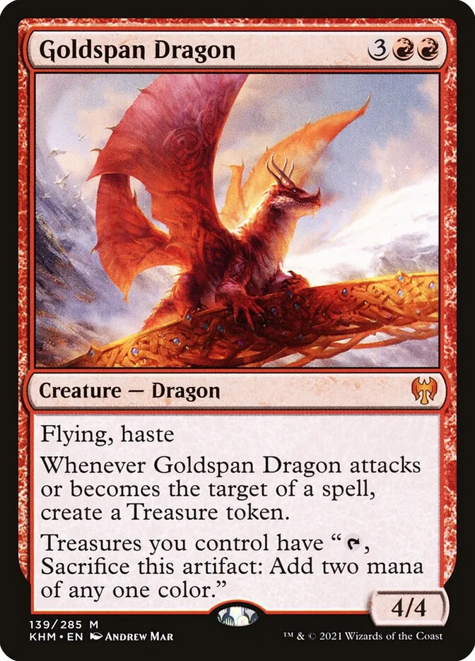 Goldspan Dragon (Kaldheim) - Magic: The Gathering in TCG Land México