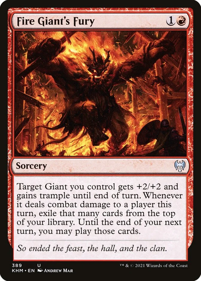 Fire Giant's Fury (Kaldheim) - Magic: The Gathering in TCG Land