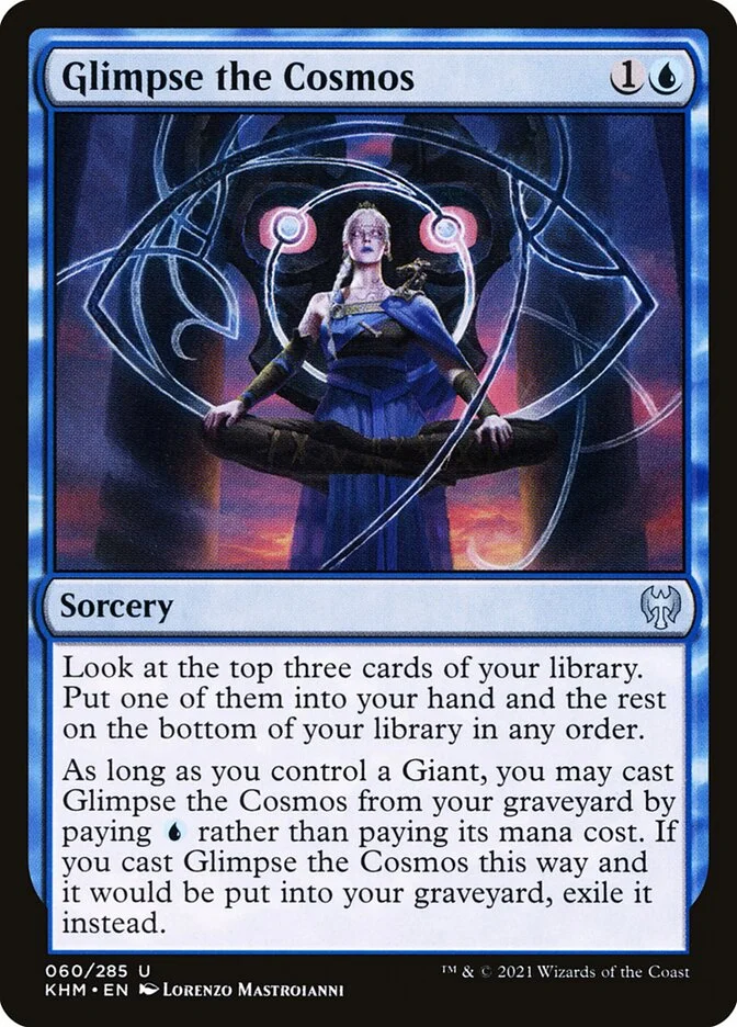 Glimpse the Cosmos (Kaldheim) - Magic: The Gathering in TCG Land