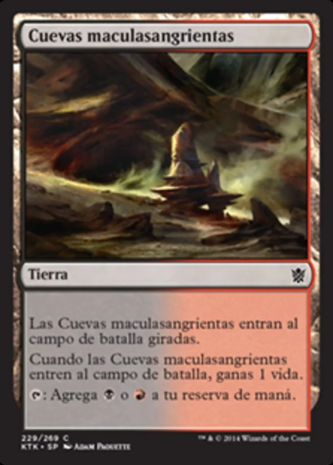 Cuevas maculasangrientas (Khans of Tarkir) - Magic: The Gathering in TCG Land