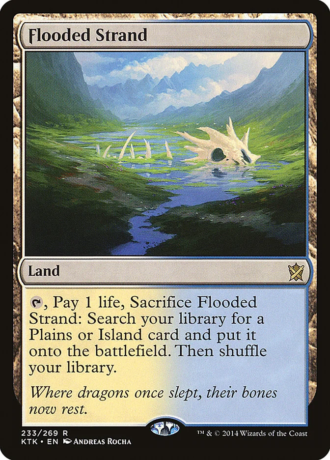 Flooded Strand (Khans of Tarkir) - Magic: The Gathering in TCG Land