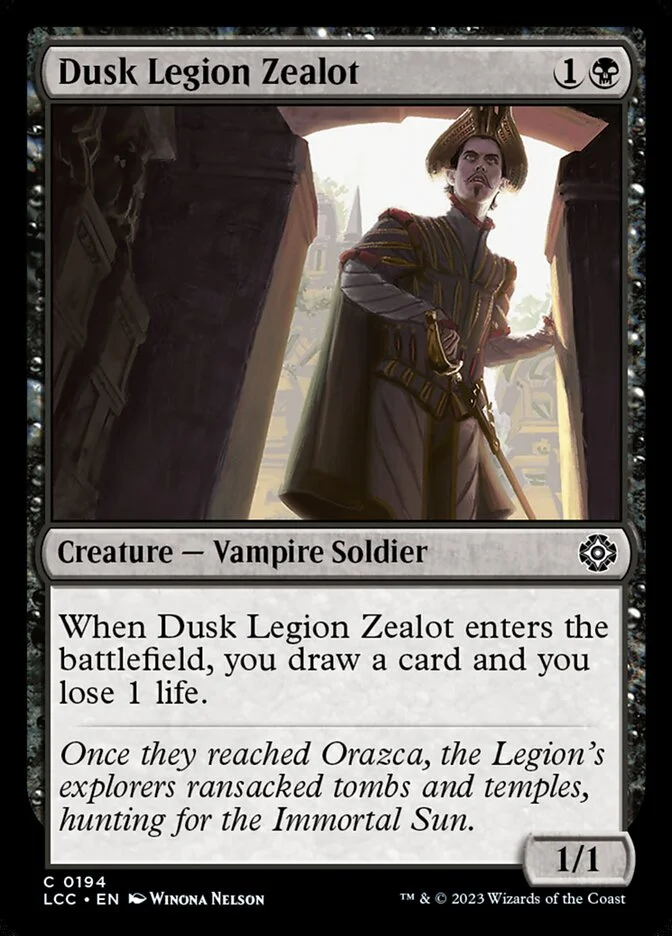 Dusk Legion Zealot (The Lost Caverns of Ixalan Commander) - Magic: The Gathering in TCG Land