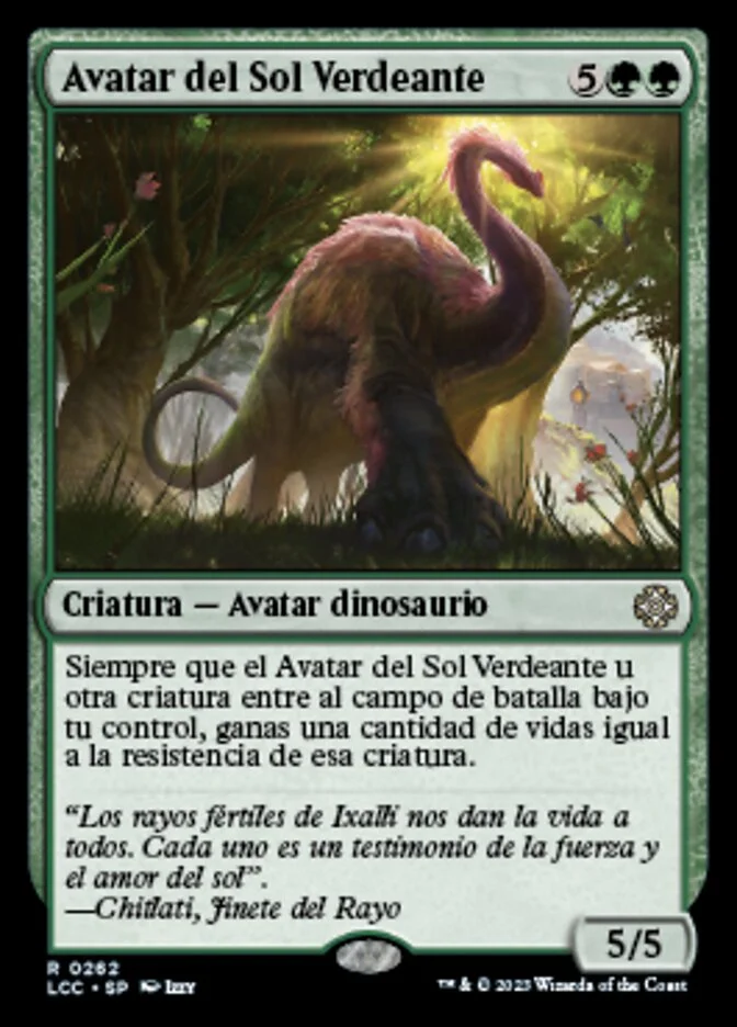 Avatar del Sol Verdeante (The Lost Caverns of Ixalan Commander) - Magic: The Gathering in TCG Land
