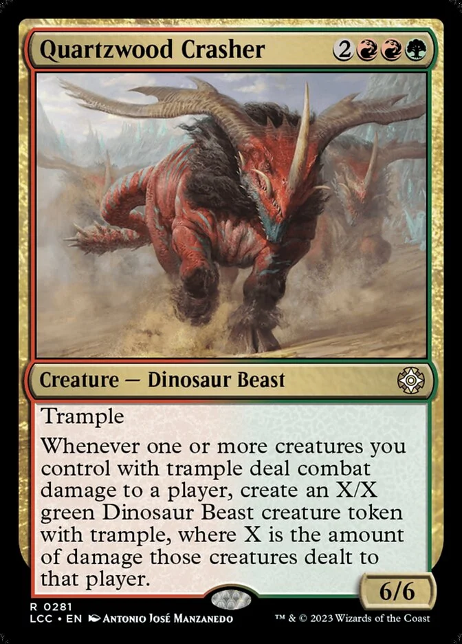 Quartzwood Crasher (The Lost Caverns of Ixalan Commander) - Magic: The Gathering in TCG Land