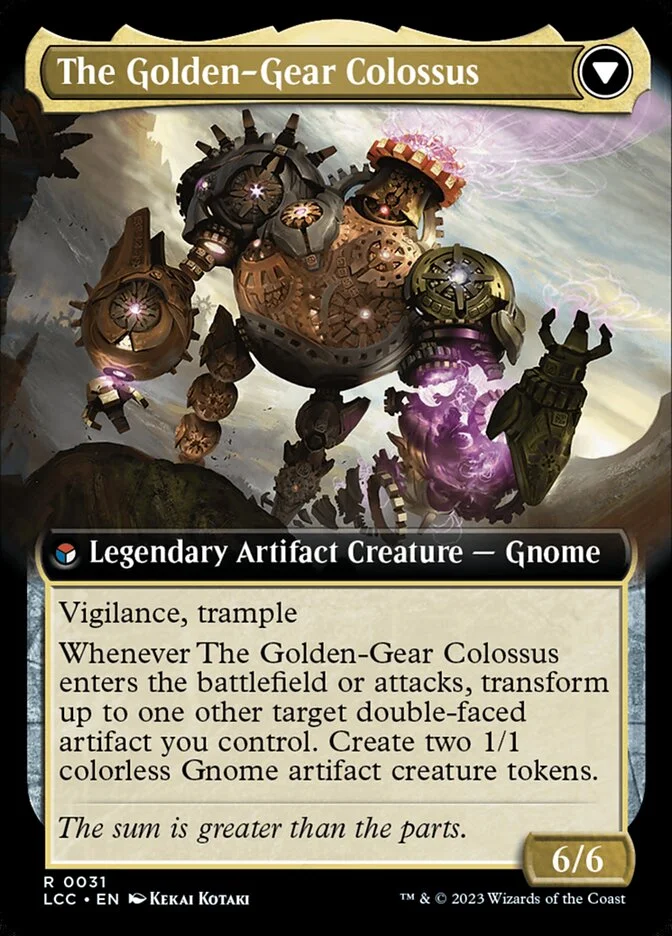 The Golden-Gear Colossus (The Lost Caverns of Ixalan Commander) - Magic: The Gathering in TCG Land