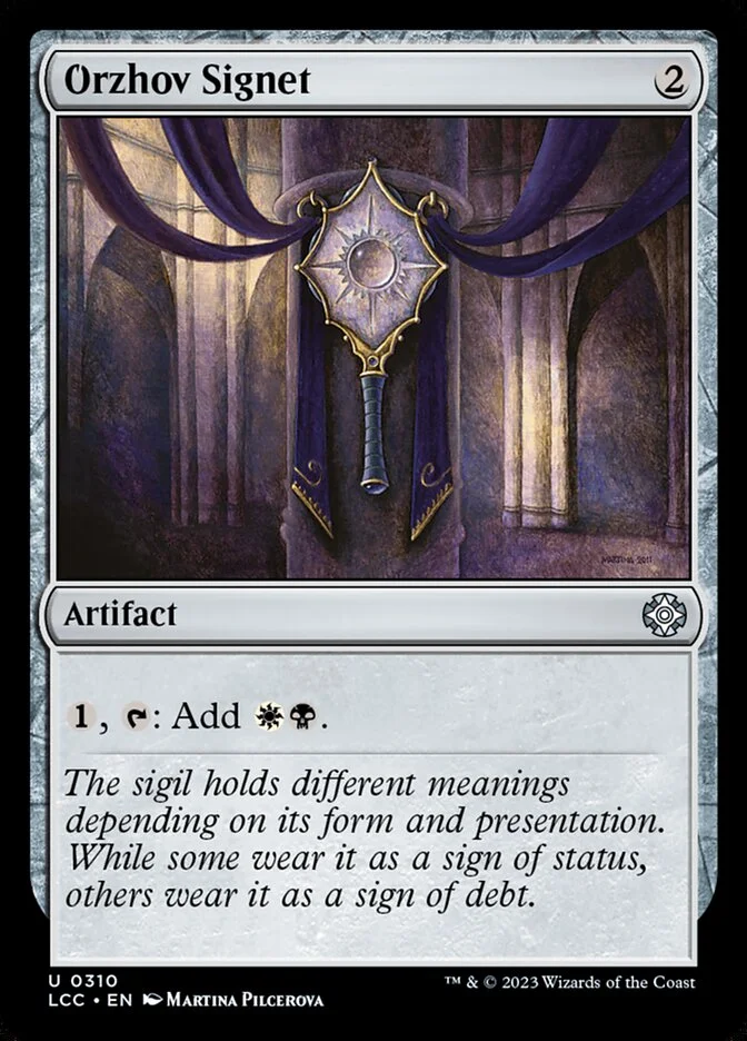 Orzhov Signet (The Lost Caverns of Ixalan Commander) - Magic: The Gathering in TCG Land