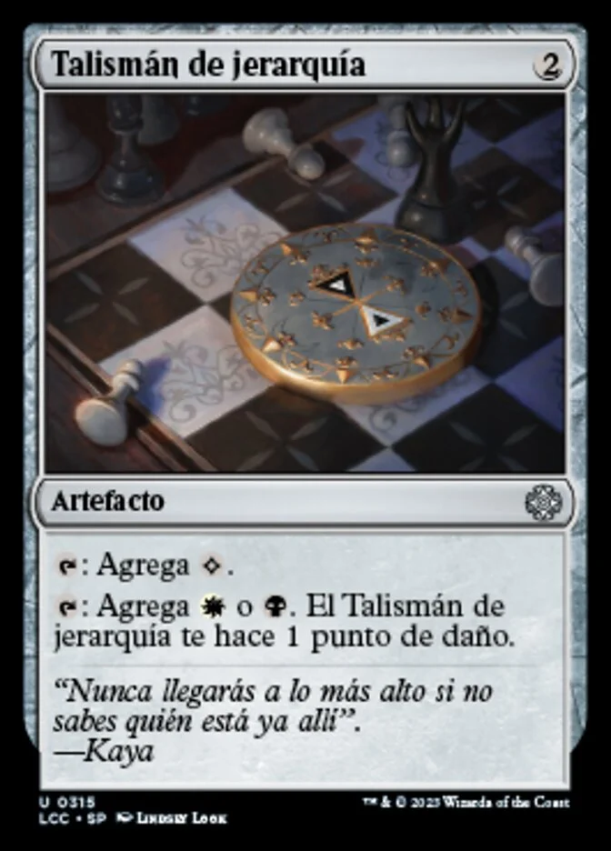 Talismán de jerarquía (The Lost Caverns of Ixalan Commander) - Magic: The Gathering in TCG Land