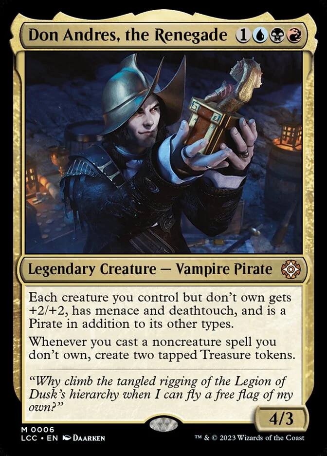 Don Andres, the Renegade (The Lost Caverns of Ixalan Commander) - Magic: The Gathering in TCG Land