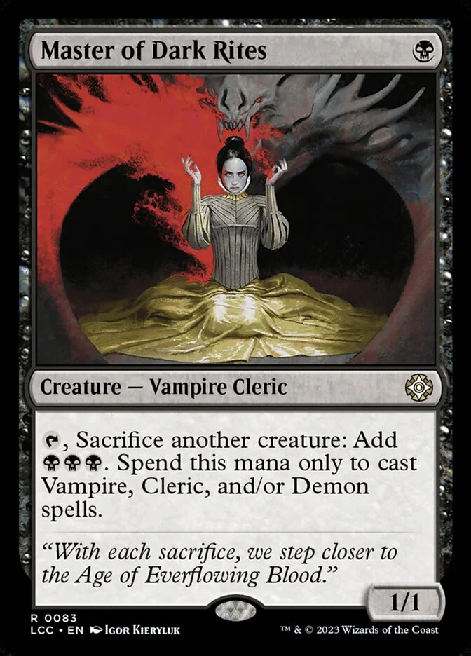 Master of Dark Rites (The Lost Caverns of Ixalan Commander) - Magic: The Gathering in TCG Land
