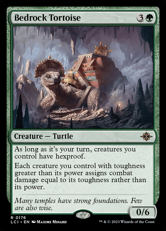Bedrock Tortoise (The Lost Caverns of Ixalan) - Magic: The Gathering in TCG Land