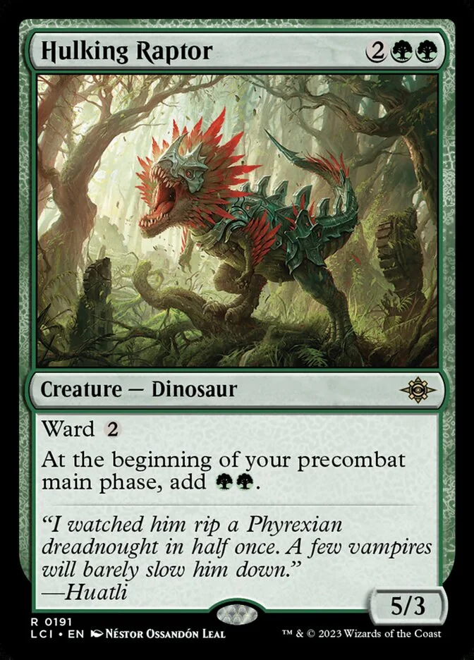 Hulking Raptor (The Lost Caverns of Ixalan) - Magic: The Gathering in TCG Land