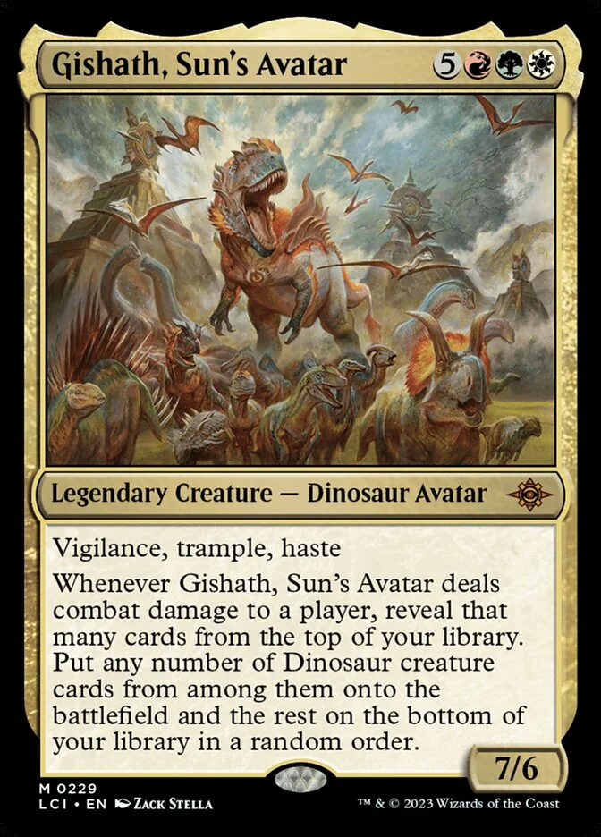 Gishath, Sun's Avatar (The Lost Caverns of Ixalan) - Magic: The Gathering in TCG Land