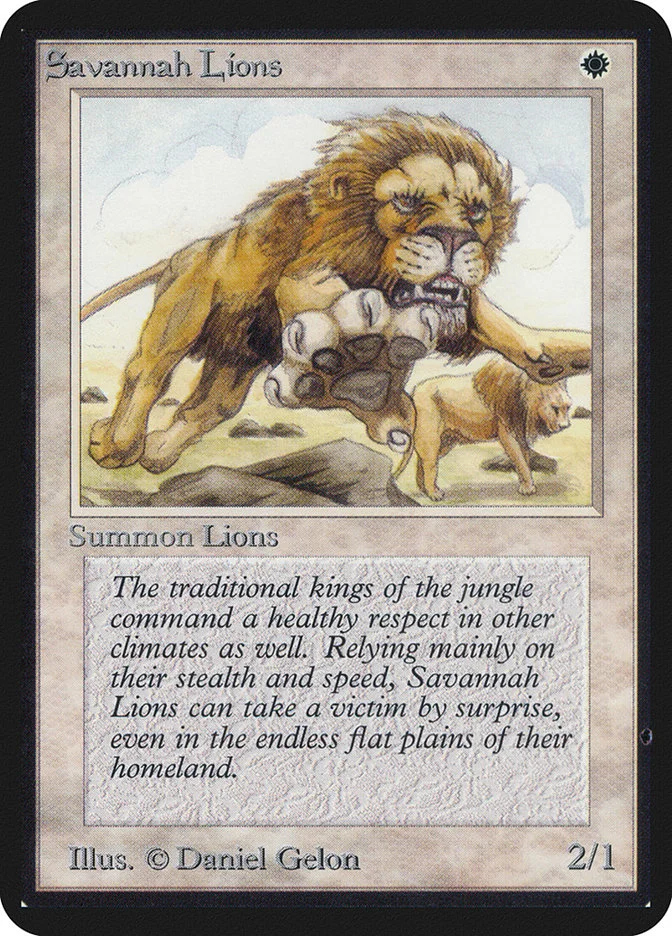 Savannah Lions (Limited Edition Alpha) - Magic: The Gathering in TCG Land