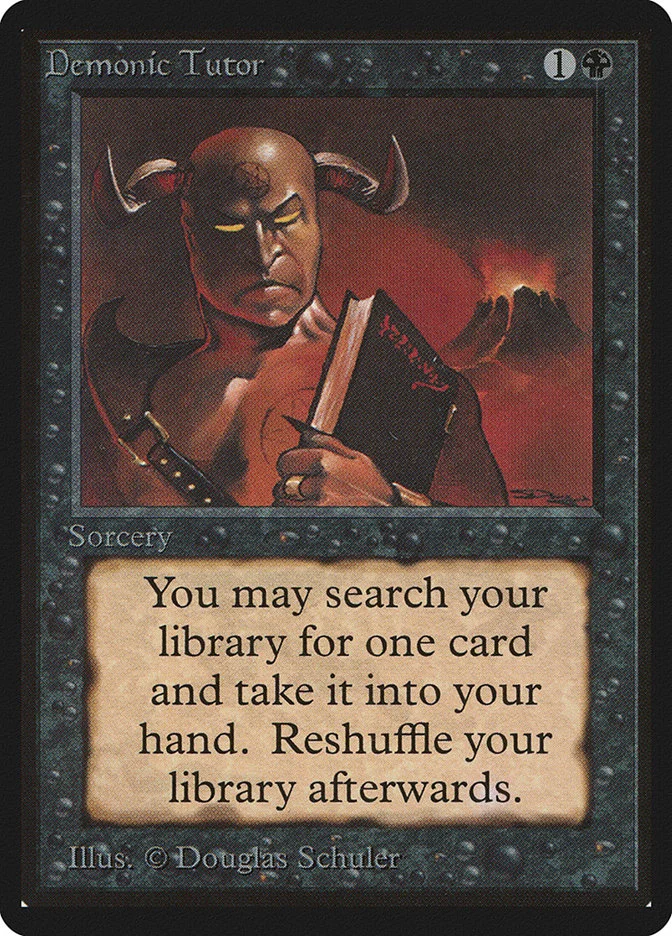 Demonic Tutor (Limited Edition Beta) - Magic: The Gathering in TCG Land