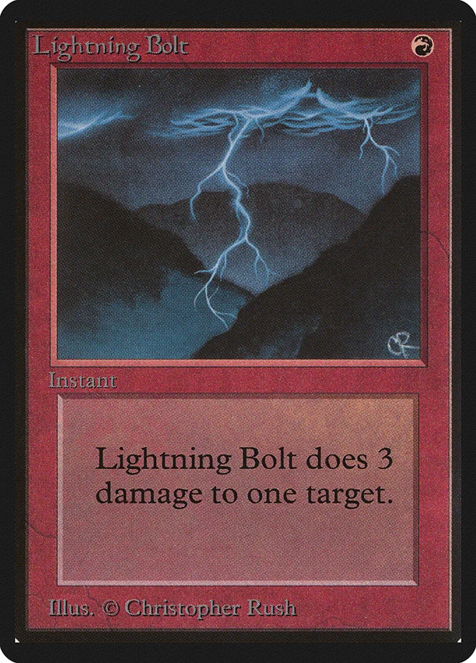 Lightning Bolt (Limited Edition Beta) - Magic: The Gathering in TCG Land