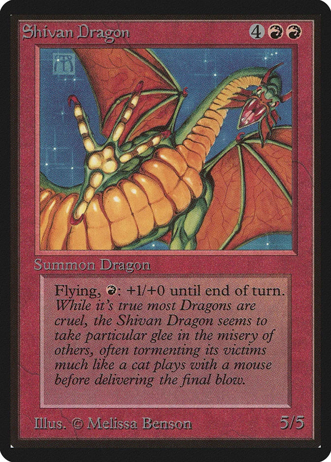 Shivan Dragon (Limited Edition Beta) - Magic: The Gathering in TCG Land