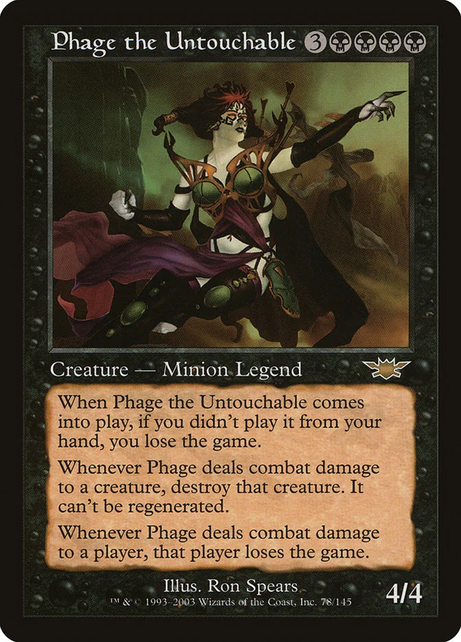 Phage the Untouchable (Legions) - Magic: The Gathering in TCG Land