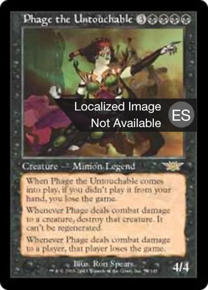 Phage la Intocable (Legions) - Magic: The Gathering in TCG Land