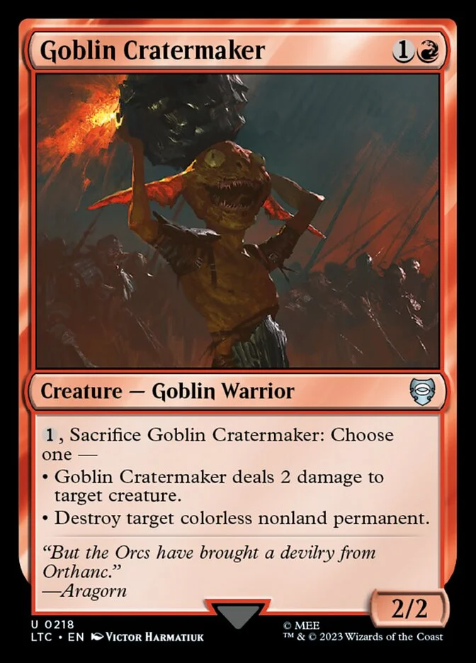 Goblin Cratermaker (Tales of Middle-earth Commander) - Magic: The Gathering in TCG Land