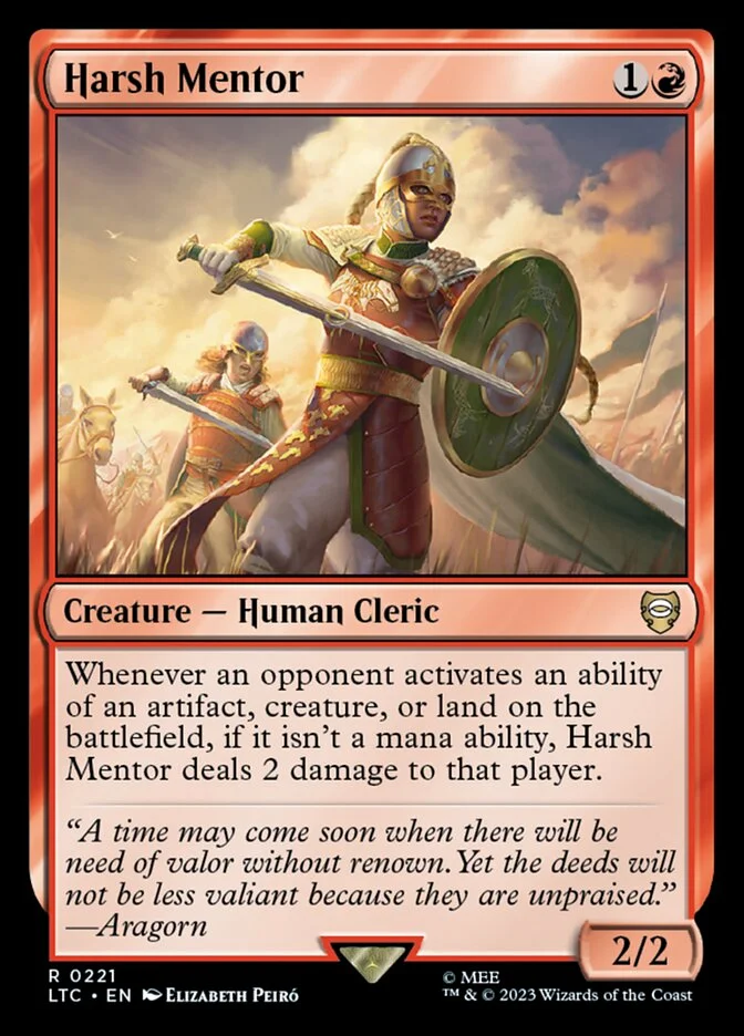 Harsh Mentor (Tales of Middle-earth Commander) - Magic: The Gathering in TCG Land