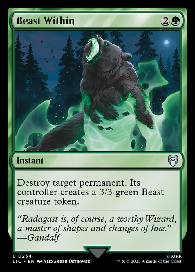 Beast Within (Tales of Middle-earth Commander) - Magic: The Gathering in TCG Land
