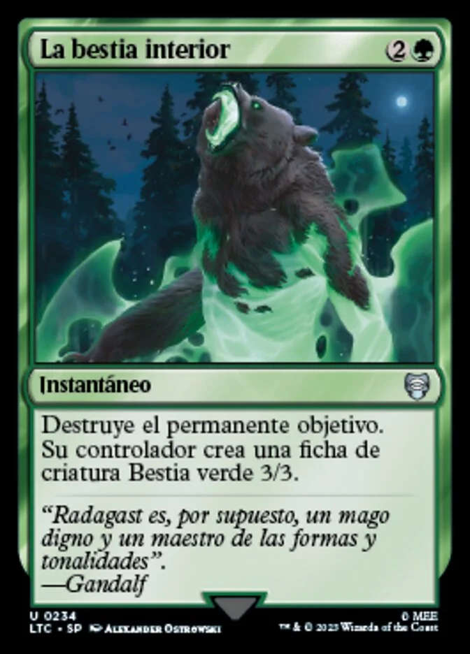 La bestia interior (Tales of Middle-earth Commander) - Magic: The Gathering in TCG Land México