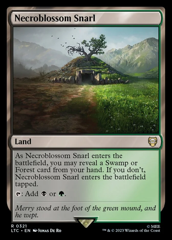 Necroblossom Snarl (Tales of Middle-earth Commander) - Magic: The Gathering in TCG Land