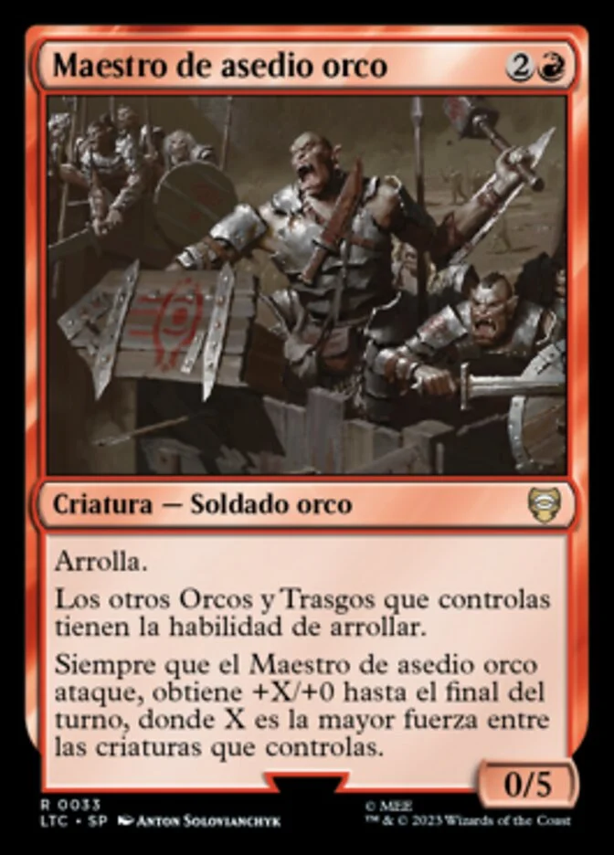 Maestro de asedio orco (Tales of Middle-earth Commander) - Magic: The Gathering in TCG Land