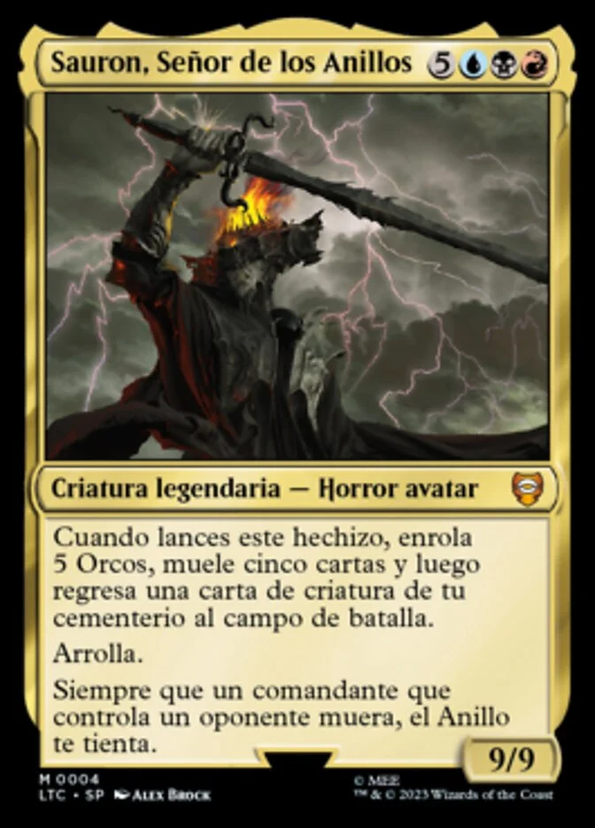 Sauron, Señor de los Anillos (Tales of Middle-earth Commander) - Magic: The Gathering in TCG Land