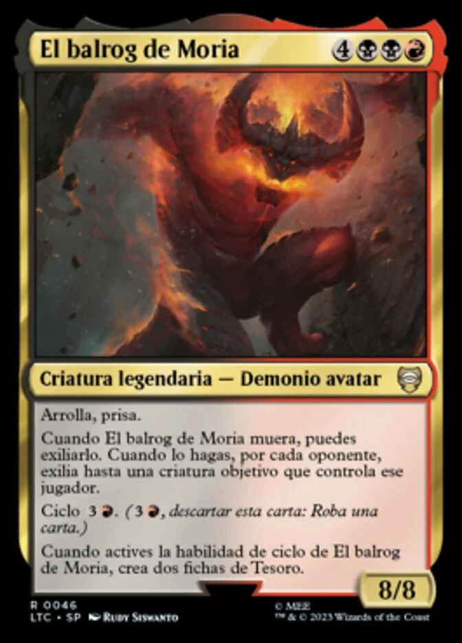 El balrog de Moria (Tales of Middle-earth Commander) - Magic: The Gathering in TCG Land México