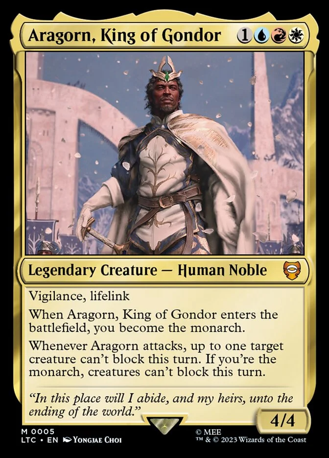 Aragorn, King of Gondor (Tales of Middle-earth Commander) - Magic: The Gathering in TCG Land