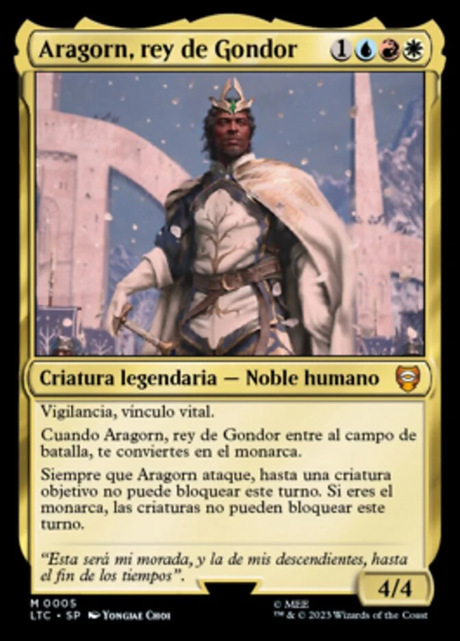 Aragorn, rey de Gondor (Tales of Middle-earth Commander) - Magic: The Gathering in TCG Land