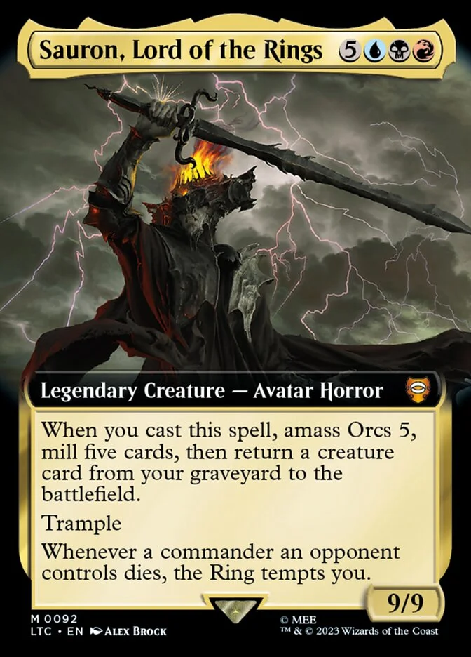 Sauron, Lord of the Rings (Tales of Middle-earth Commander) - Magic: The Gathering in TCG Land