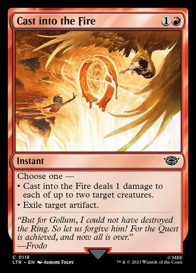 Cast into the Fire (The Lord of the Rings: Tales of Middle-earth) - Magic: The Gathering in TCG Land
