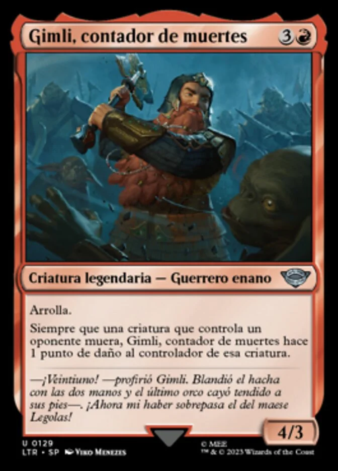 Gimli, contador de muertes (The Lord of the Rings: Tales of Middle-earth) - Magic: The Gathering in TCG Land México