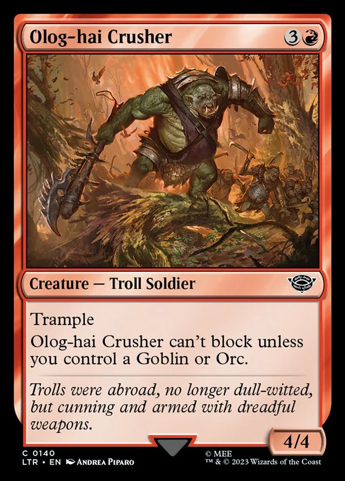 Olog-hai Crusher (The Lord of the Rings: Tales of Middle-earth) - Magic: The Gathering in TCG Land
