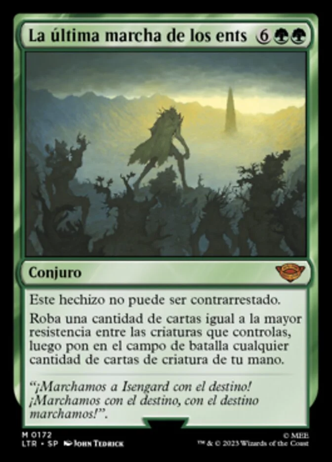 La última marcha de los ents (The Lord of the Rings: Tales of Middle-earth) - Magic: The Gathering in TCG Land México
