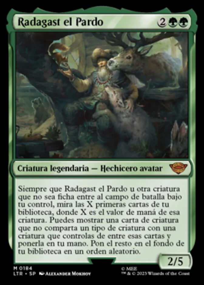 radagast mtg card Radagast, Wizard of Wilds [The Lord of the Rings: Tales of Middle-Eart