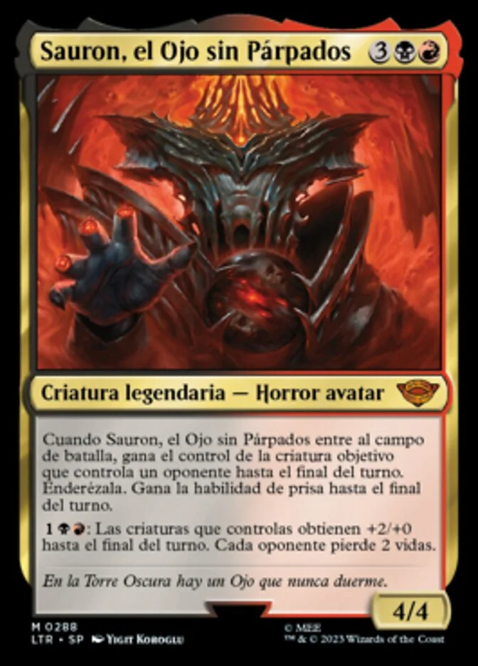 Sauron, el Ojo sin Párpados (The Lord of the Rings: Tales of Middle-earth) - Magic: The Gathering in TCG Land México