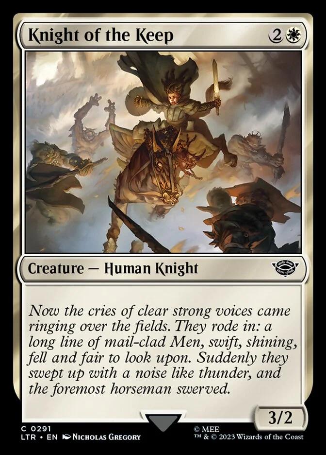 Knight of the Keep (The Lord of the Rings: Tales of Middle-earth) - Magic: The Gathering in TCG Land