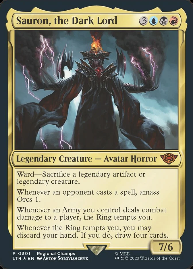 Sauron, the Dark Lord (The Lord of the Rings: Tales of Middle-earth) - Magic: The Gathering in TCG Land México