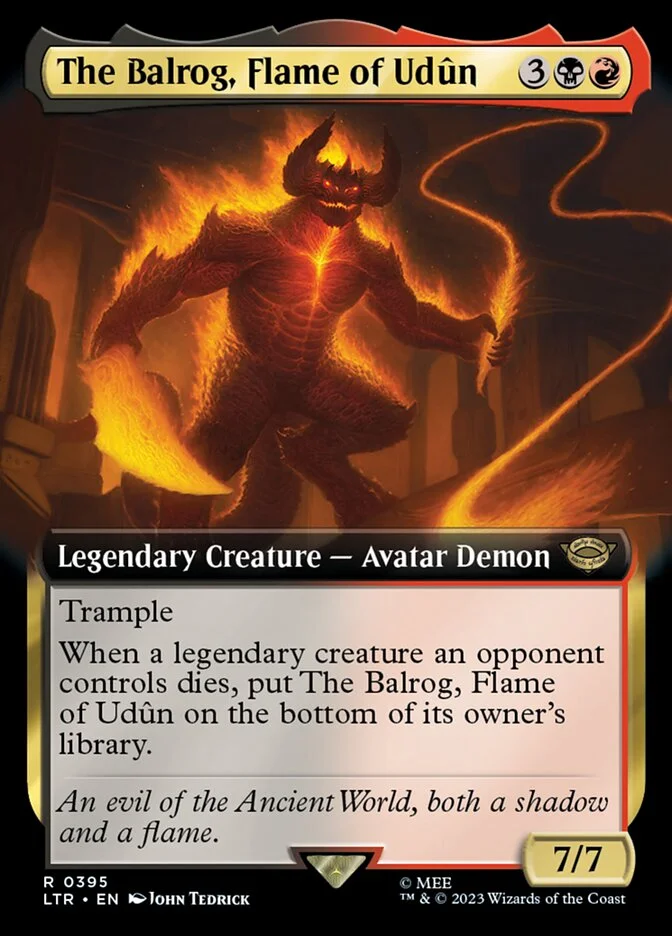 The Balrog, Flame of Udûn (The Lord of the Rings: Tales of Middle-earth) - Magic: The Gathering in TCG Land