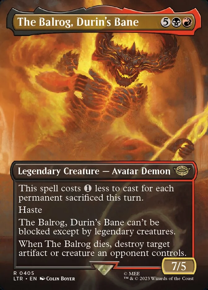 The Balrog, Durin's Bane (The Lord of the Rings: Tales of Middle-earth) - Magic: The Gathering in TCG Land