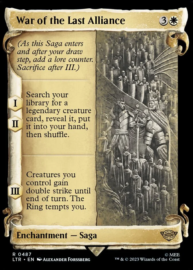 War of the Last Alliance (The Lord of the Rings: Tales of Middle-earth) - Magic: The Gathering in TCG Land
