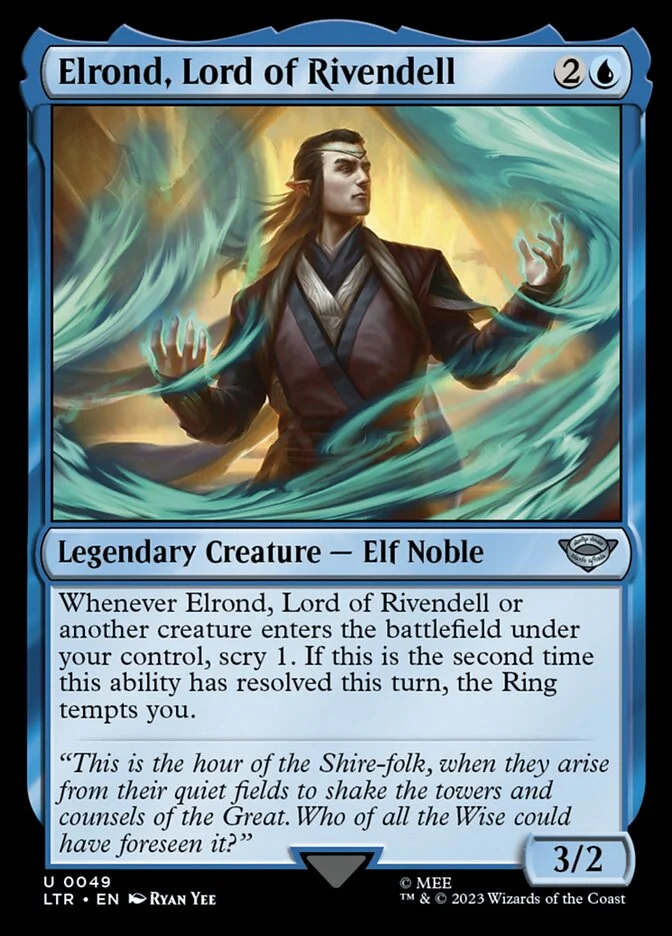 Elrond, Lord of Rivendell (The Lord of the Rings: Tales of Middle-earth) - Magic: The Gathering in TCG Land